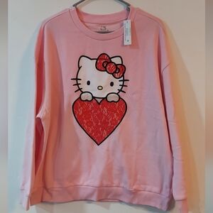 Hello Kitty Pink Sweatshirt Size Large
